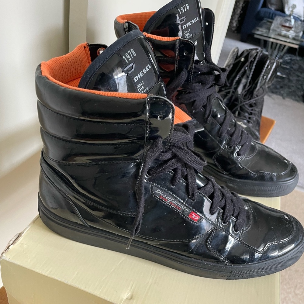 Diesel Clawster Boots Slightly used size 13 black